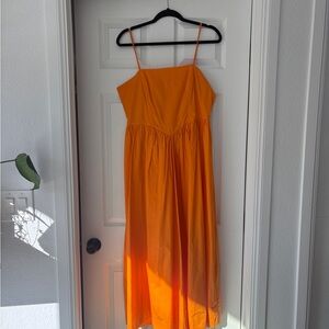 Ronny Kobo Collection - Robin Dress - Vibrant Orange Midi Dress